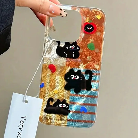 Graffiti Animals iPhone Case – Vortex Pattern Protective Hard Cover