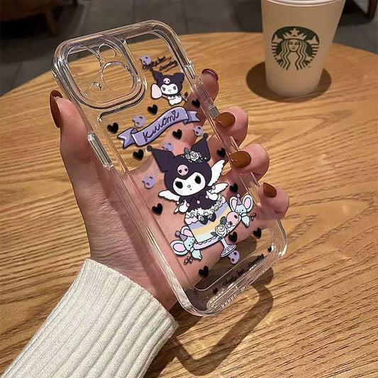 Kuromi Cake iPhone Case - Soft Transparent Protective Cover