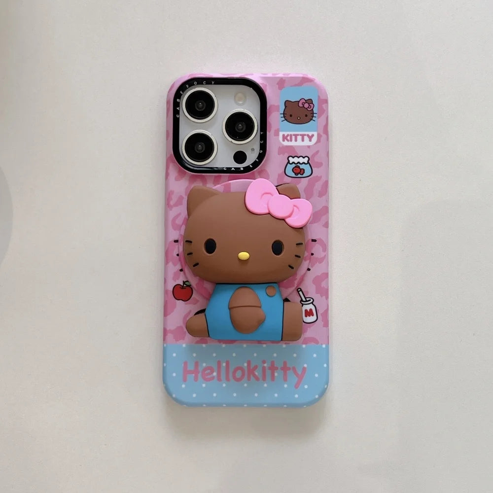 Hello Kitty iPhone Case – Cute Magnetic Stand Protective Cover