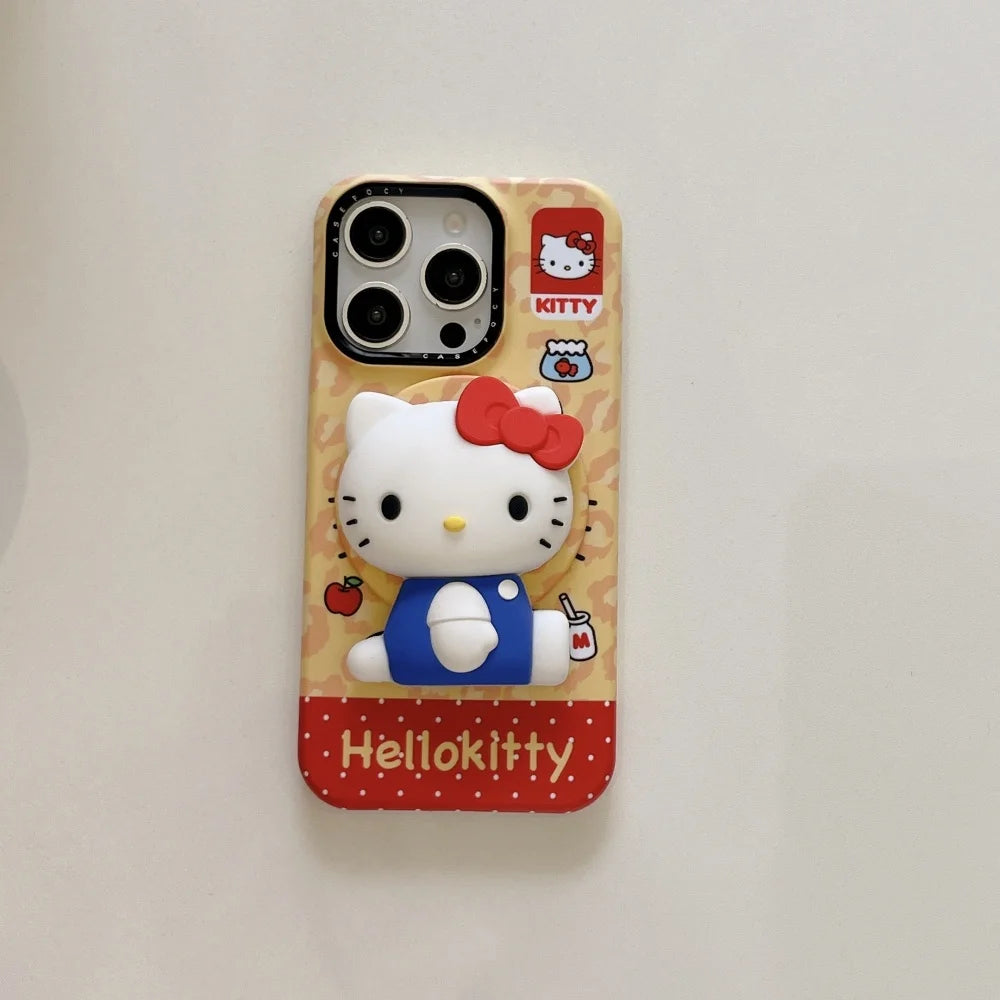 Hello Kitty iPhone Case – Cute Magnetic Stand Protective Cover