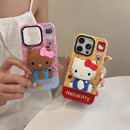 Hello Kitty iPhone Case – Cute Magnetic Stand Protective Cover