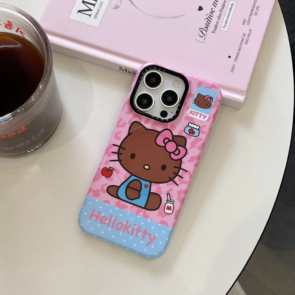 Hello Kitty iPhone Case – Cute Magnetic Stand Protective Cover