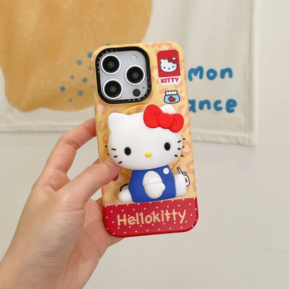 Hello Kitty iPhone Case – Cute Magnetic Stand Protective Cover