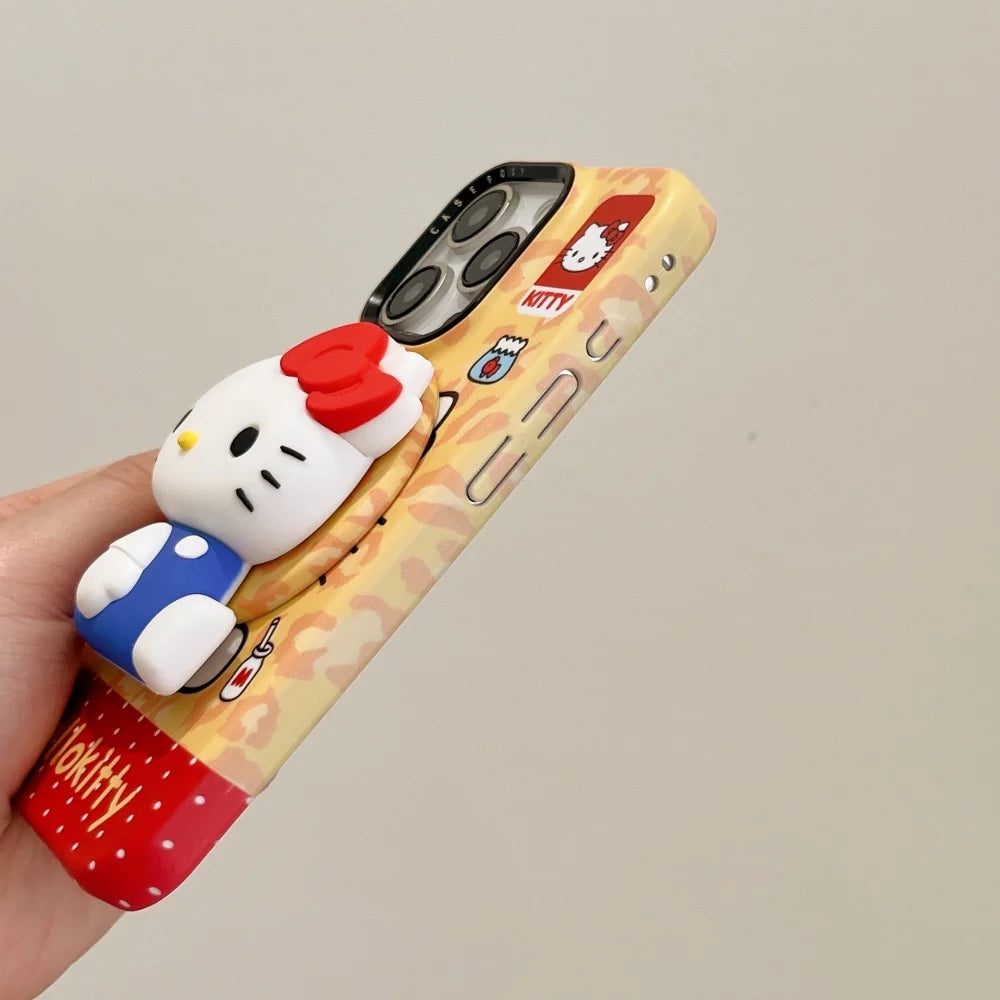 Hello Kitty iPhone Case – Cute Magnetic Stand Protective Cover