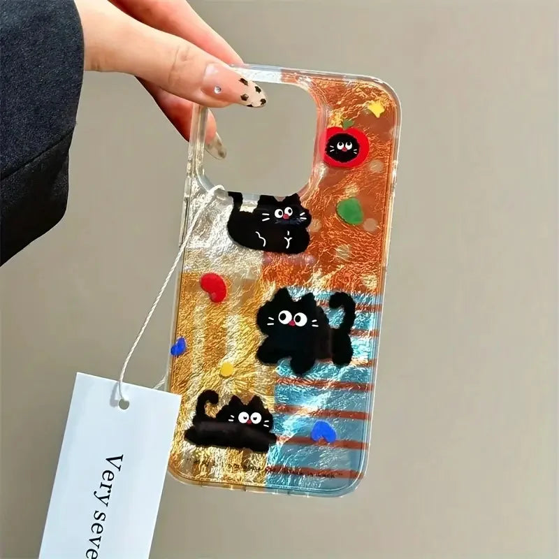 Graffiti Animals iPhone Case – Vortex Pattern Protective Hard Cover