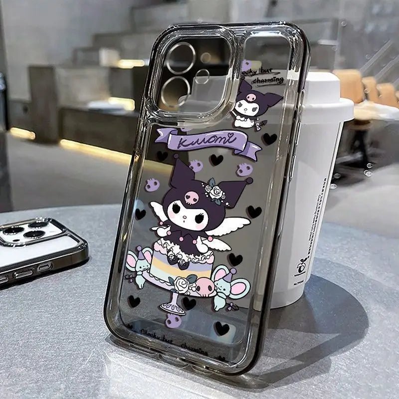 Kuromi Cake iPhone Case - Soft Transparent Protective Cover